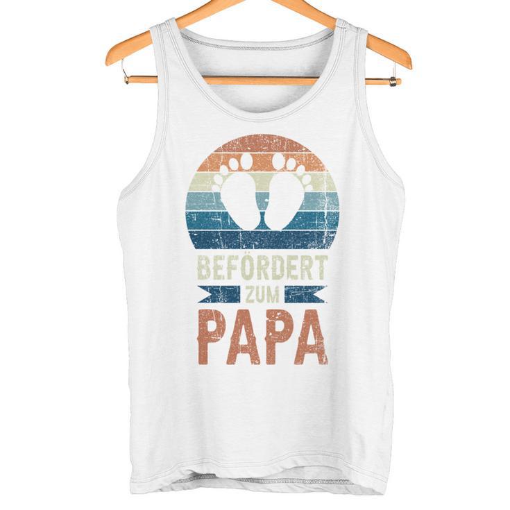 Für Papa Zur Geburt Frischgebackener Papa Retro Tank Top