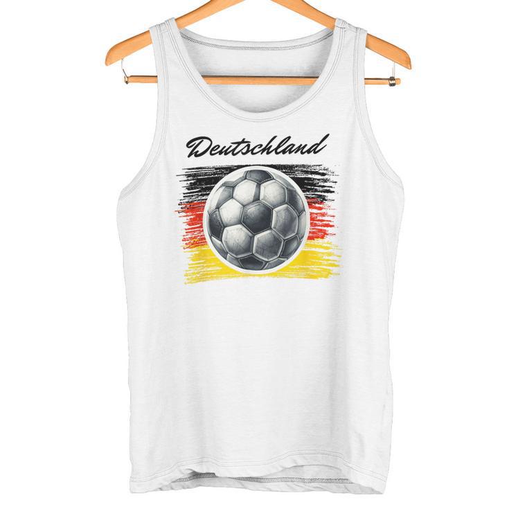 Fussball Fußball Mannschaft Flagge Deutschland Fan Tank Top