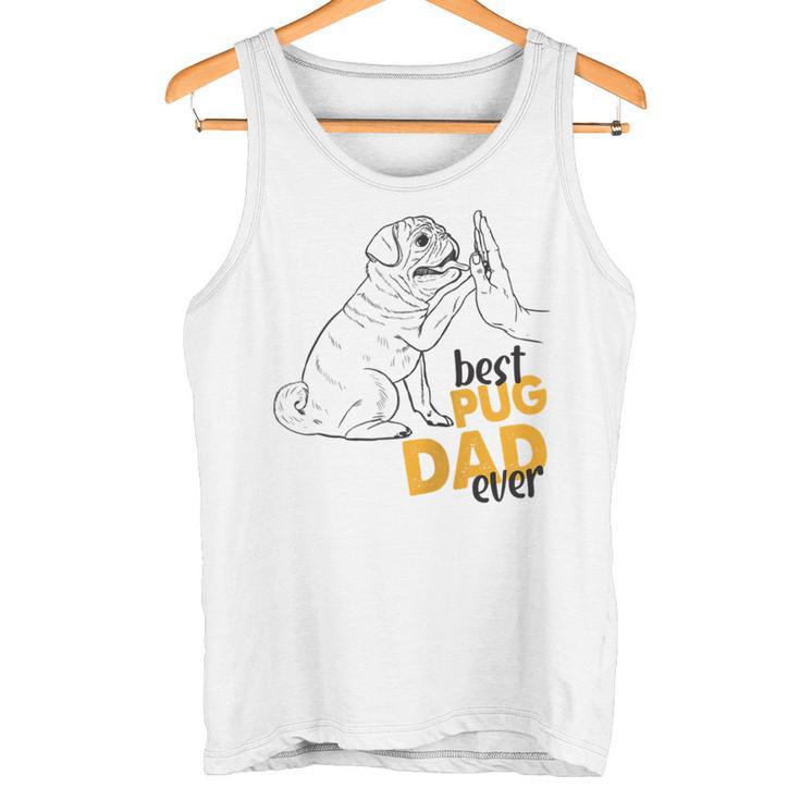 Herren Bester Mops Papa Ever Mops Kleidung Für Männer Mops Papa Raglan Tank Top