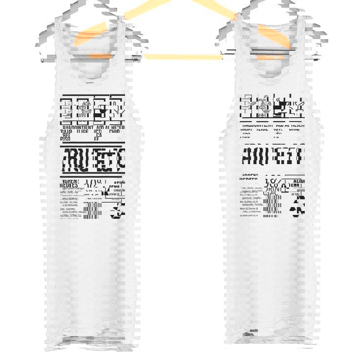 Hombre Divertido Arquitectura Graduación Arquitecto Camiseta sin mangas