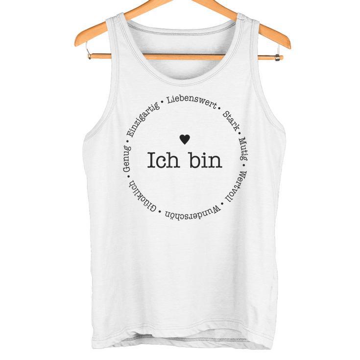 Ich Bin Unique Adorable S Tank Top