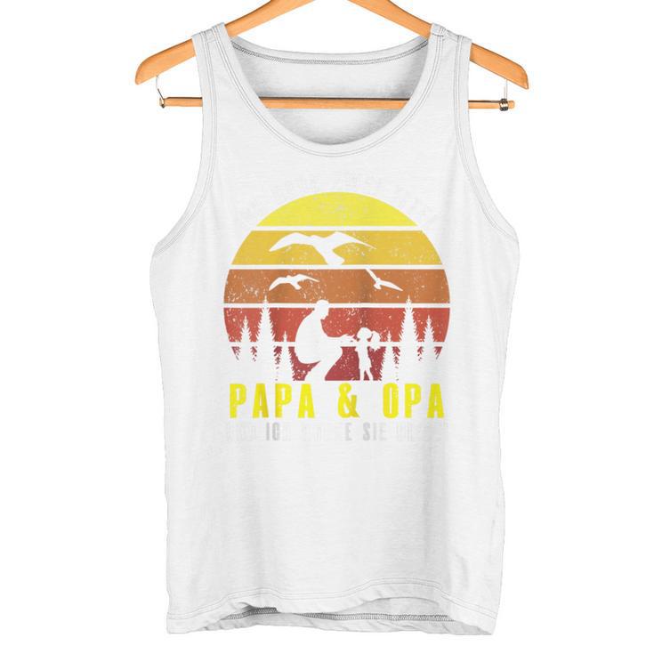 Ich Habe Zwei Titel Papa & Opa Und Ich Rocke Sie Beide Raglan Tank Top