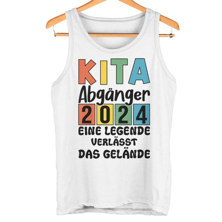 Kinder Kita Abgänger 2024 Schulkind Einschulung Schule Letzter Tag Tank Top