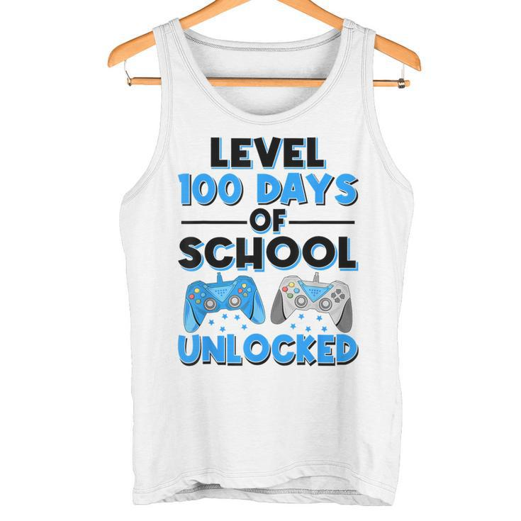 Level 100 Days Of School Unlocked Gamerideospiele Jungen Tank Top