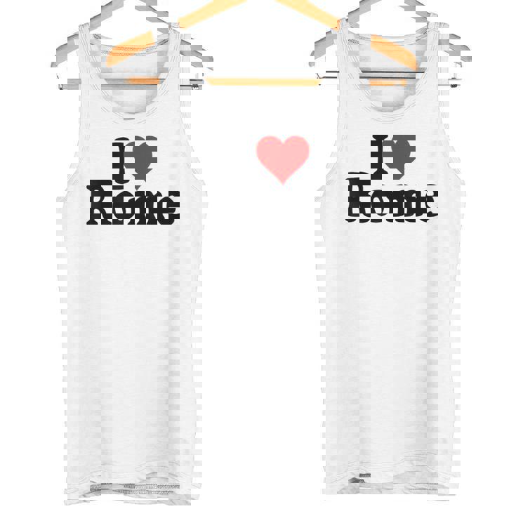 I Love Heart Roma Italia Camiseta sin mangas