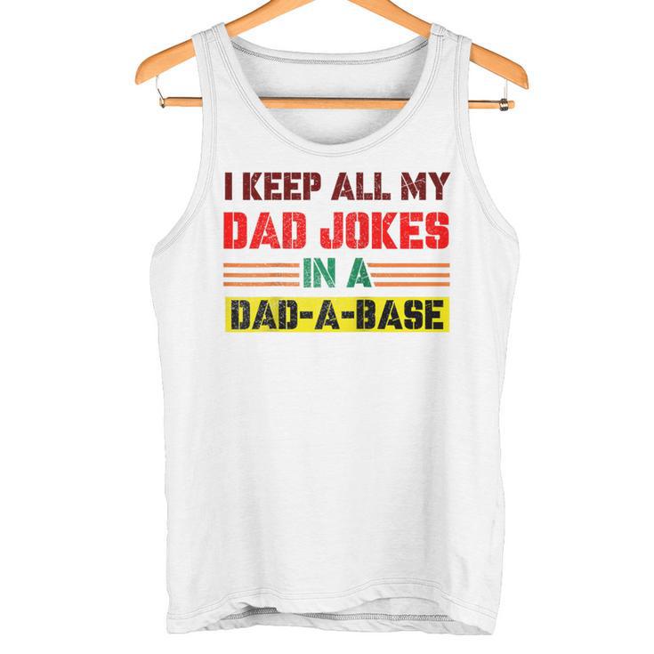 Lustige Papa-Witze In Dad-A-Base-Vintage Zumatertag Heilig Raglan Tank Top