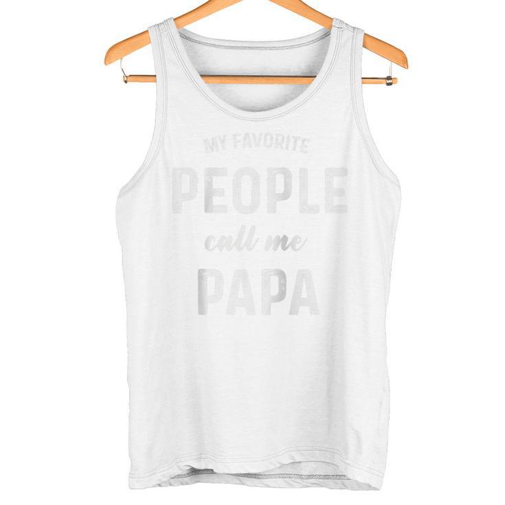 Meine Lieblingsleute Nennen Mich Papa Happy Family Raglan Tank Top