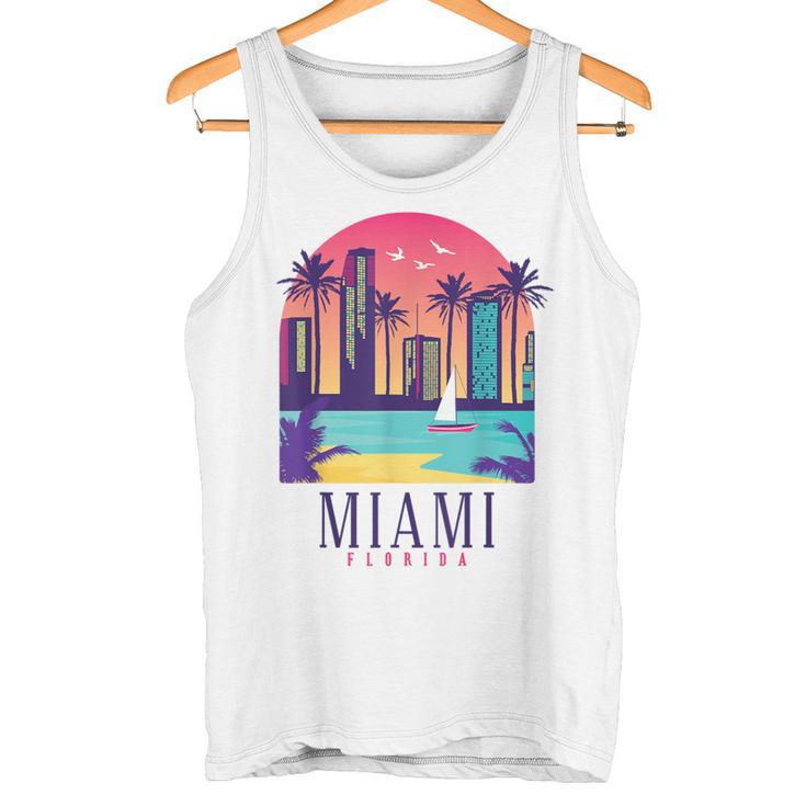 Miami Floridaintage Retro Usa America Souvenir Tank Top