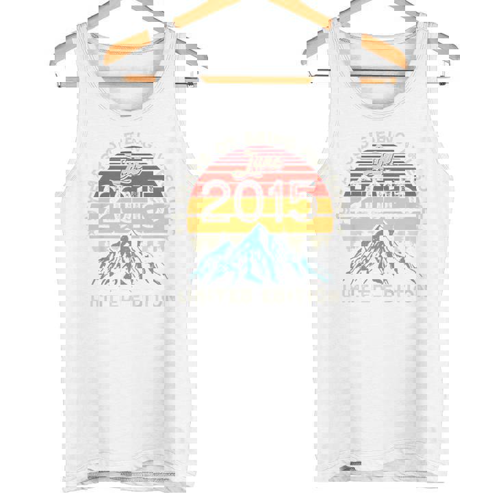 Niños Hecho En 2015 Nacido En Junio De 2015 Noveno Cumpleaños Camiseta sin mangas