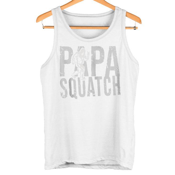 Papa Sasquatch Bigfoot Papa Squatch Lustigeratertag Kapuzenjacke Tank Top