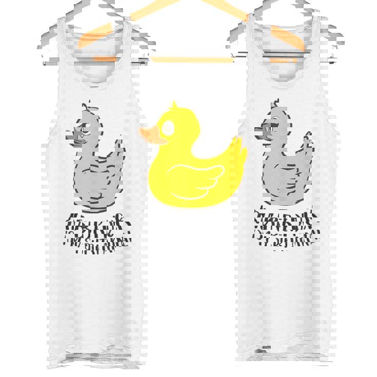 Pato De Goma Espíritu Animal Pato Camiseta sin mangas