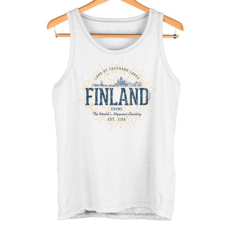 Retro Styleintage Finland S Tank Top