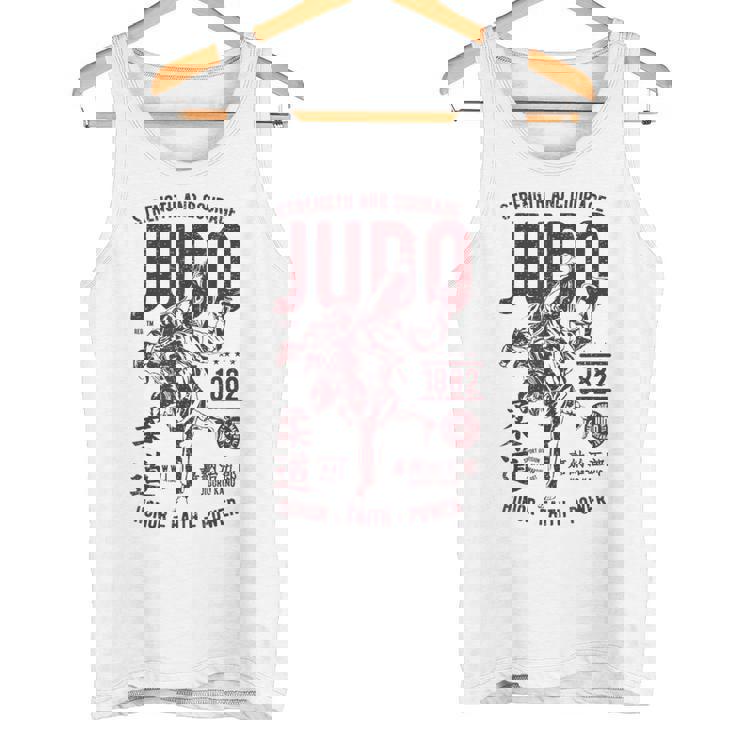 Traje De Judo Retro Desgastado Hombresintage Judo Camiseta sin mangas