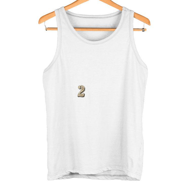 Vatertagsgeschenk Stolzer Papa Zwei Kinder Lustiges Herren Tank Top