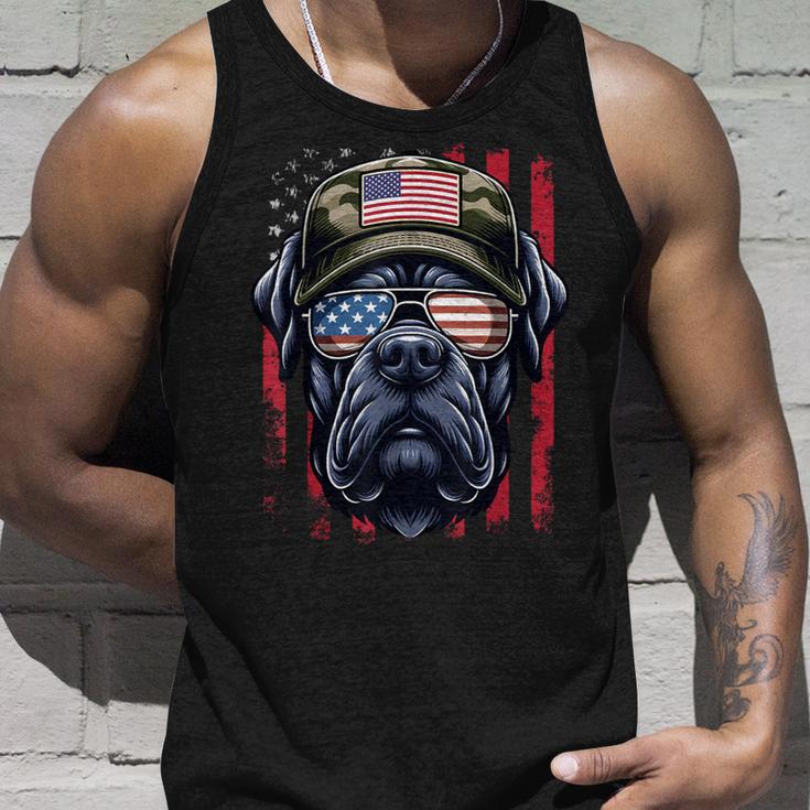 4 Juli Cane Corso Usa Flagge Papaater Amerika Männer Jungen Tank Top Geschenke für Ihn