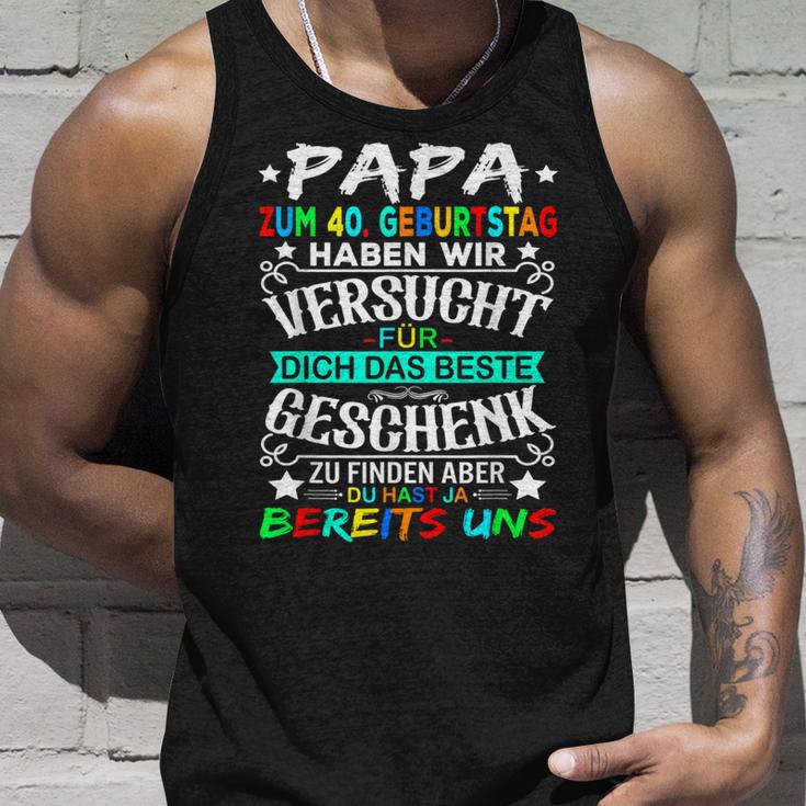 40 Geburtstag Männer Papa 40Erater 40 Jahre Mann Tank Top Geschenke für Ihn