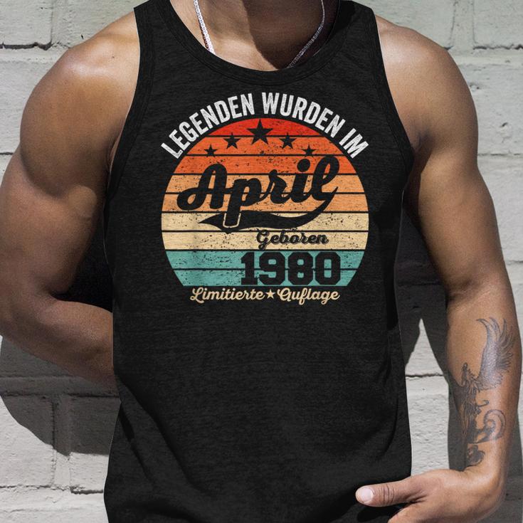 44 Geburtstag Geschenk Mann Legenden Sind Im April 1980 Tank Top Geschenke für Ihn