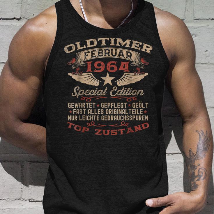 60 Geburtstag Mann Februar Jahrgang 1964 Papa Mann Tank Top Geschenke für Ihn