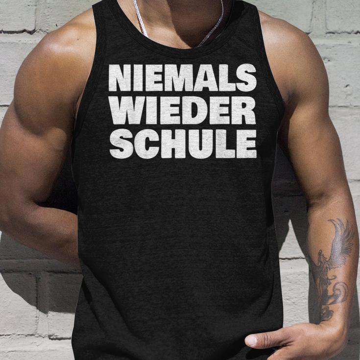 Abschluss Schule Niemals Wieder Schule Abschlussfahrt Abi Tank Top Geschenke für Ihn