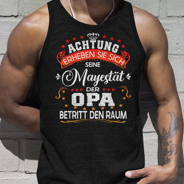 Achtung Seine Majestät Der Opaatertagsgeschenk Spruch Tank Top Geschenke für Ihn