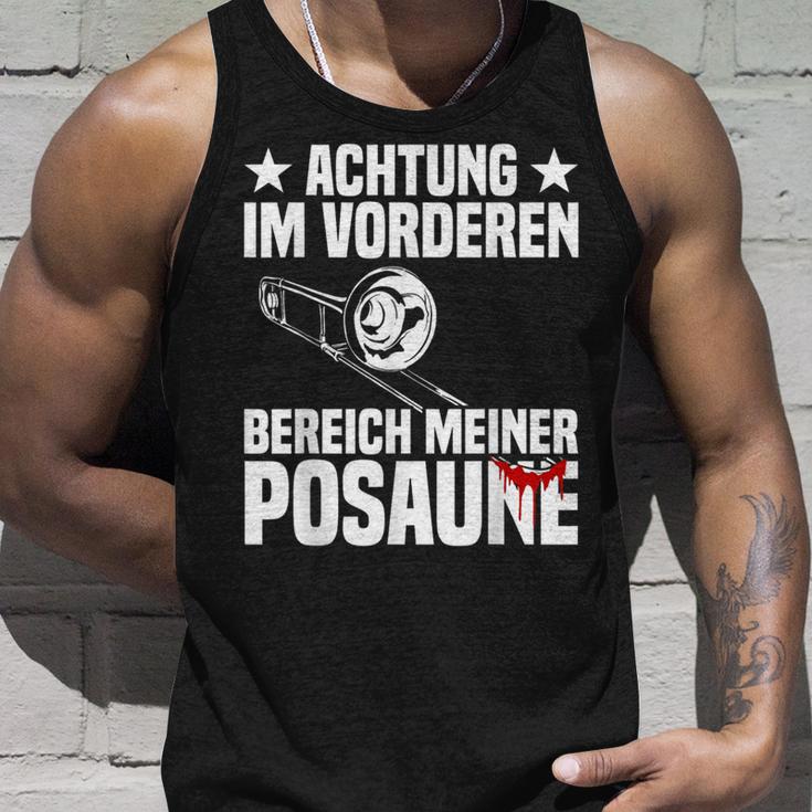 Achtung Trombonist Tank Top Geschenke für Ihn