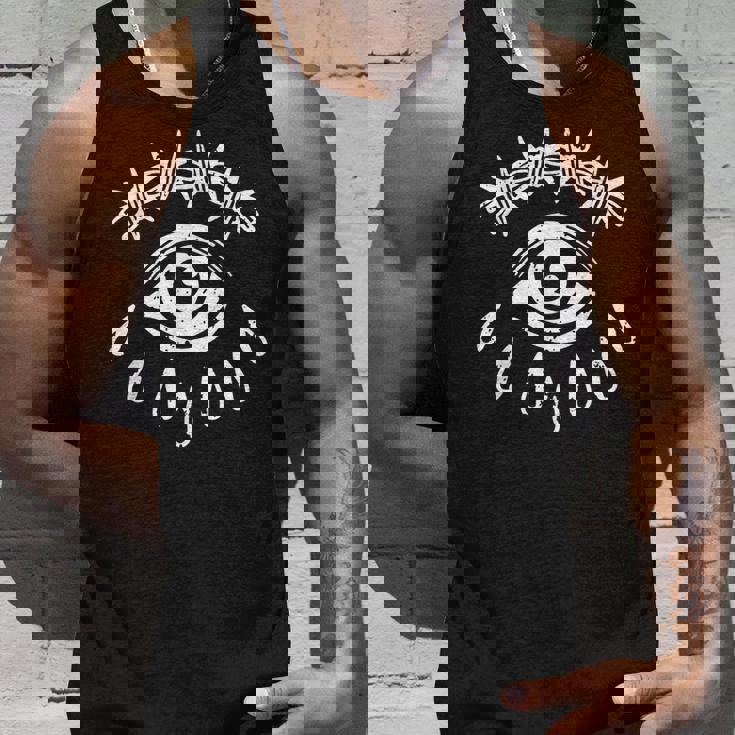 Alambre De Púas Ojo Gótico Grunge Punk Alternativa Tatuaje Camiseta sin mangas Regalos para él