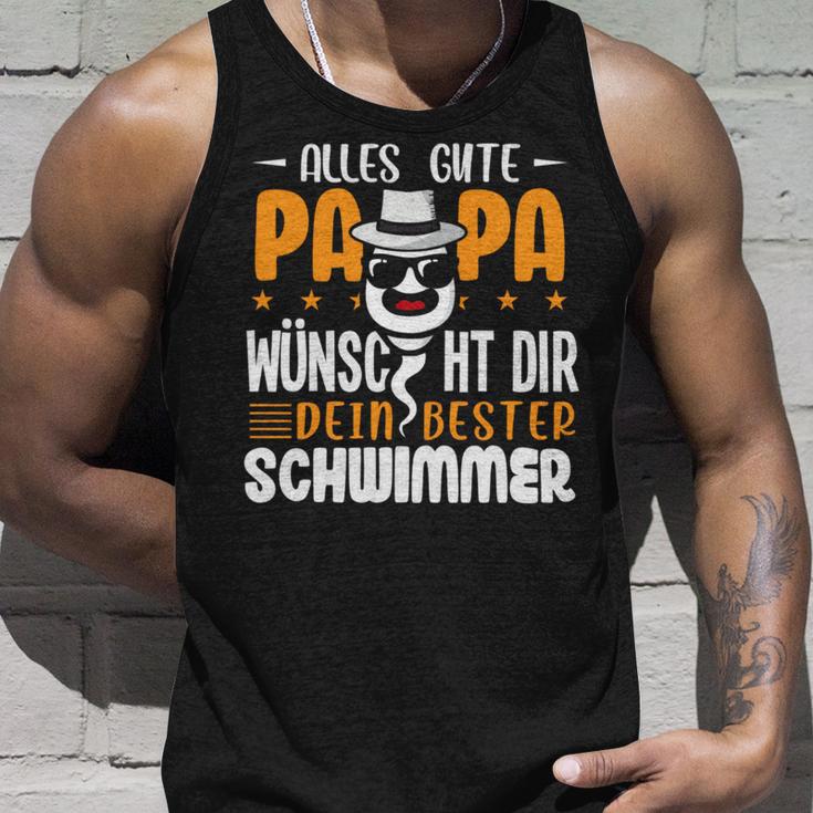 Alles Gute Papa Wünscht Dir Dein Beste Schwimmer Father's Day Tank Top Geschenke für Ihn