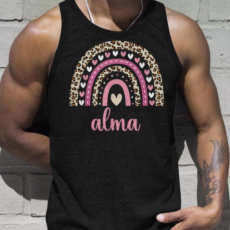 Alma Regenbogenorname Name Geburtstag Alma Tank Top Geschenke für Ihn