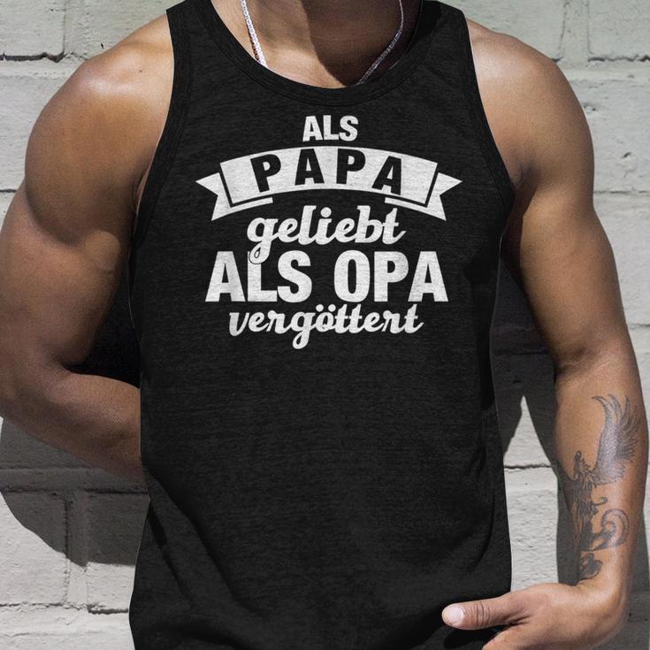 Als Papa Liebt Als Opaergöttert Für Grandfather S Tank Top Geschenke für Ihn