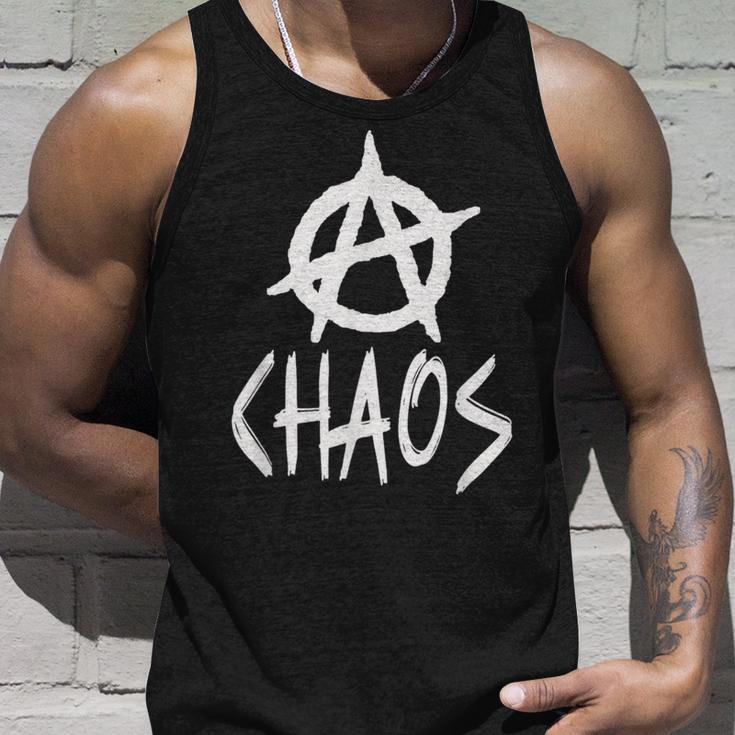 Anarchy Sign Chaos Punk Rock Anarchy Tank Top Geschenke für Ihn