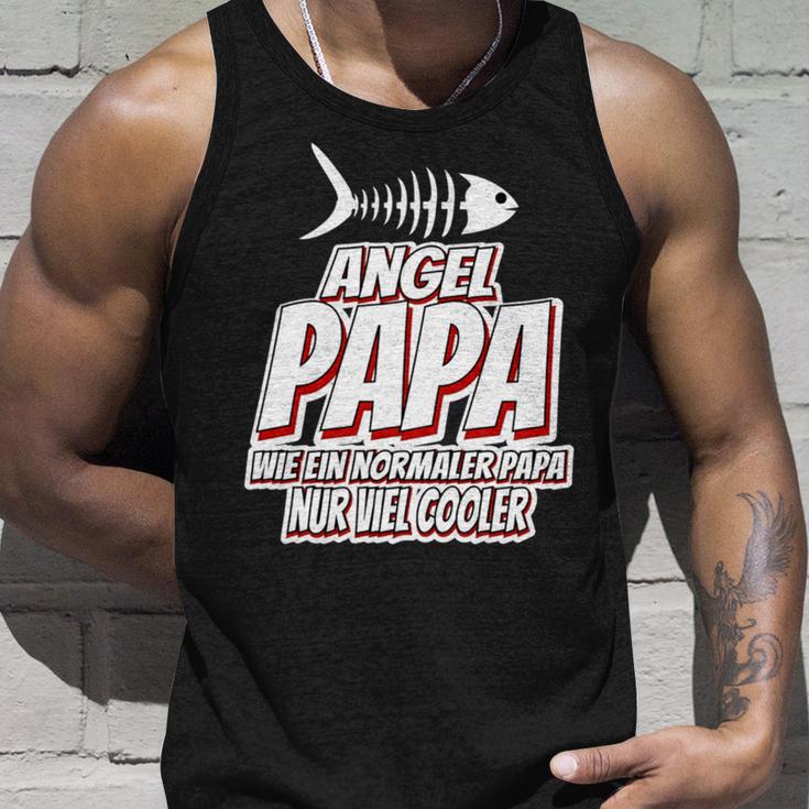 Angel Angler Papa Spruch Wie Ein Normaler Papa Nur Cooler Tank Top Geschenke für Ihn