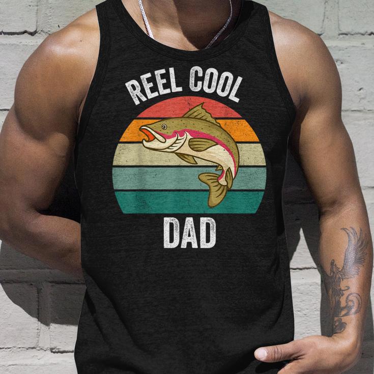 Angelrolle Cool Dadatertag Lustig Bass Papa Opa Tank Top Geschenke für Ihn