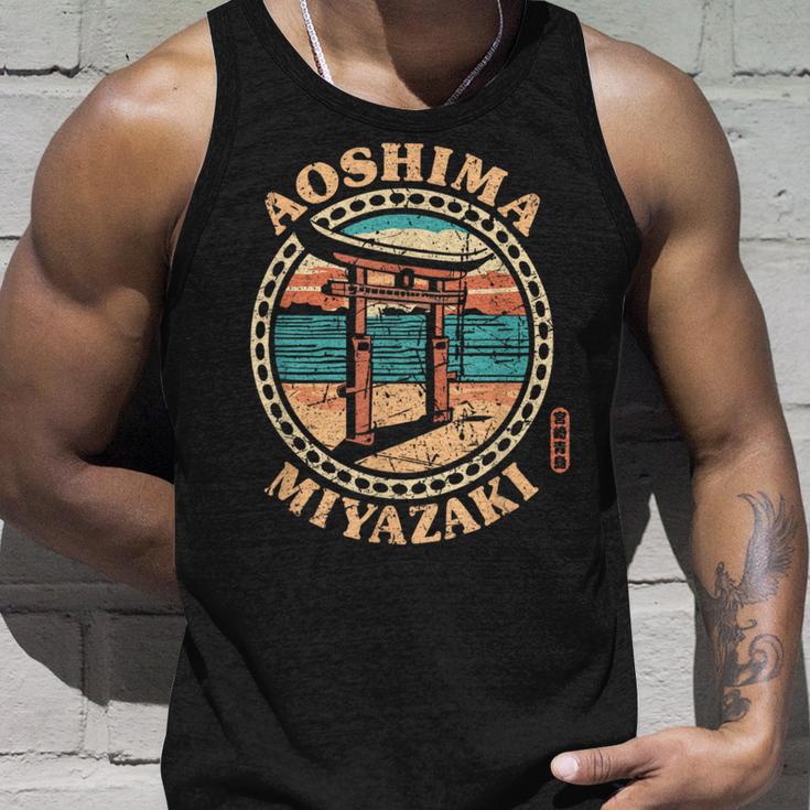 Aoshima Miyazaki Japan Surfen Aoshima Schrein Japanischer Kanji Tank Top Geschenke für Ihn