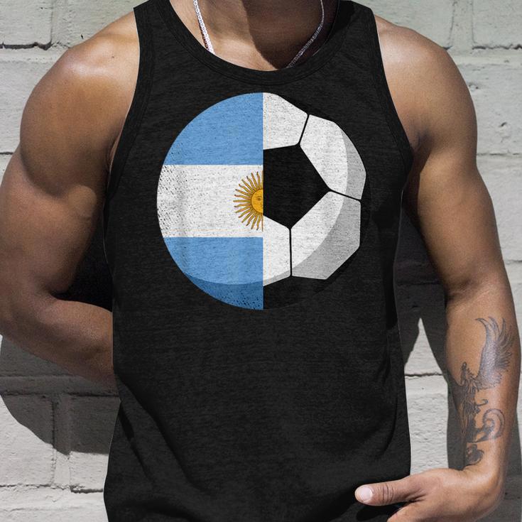 Argentinien Flagge Fußball Kinder Fußball Papa Sport Tank Top Geschenke für Ihn