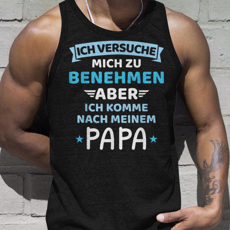 Baby Childersuche Zu Benehmen Komme Nach Fater Papa Boy Tank Top Geschenke für Ihn