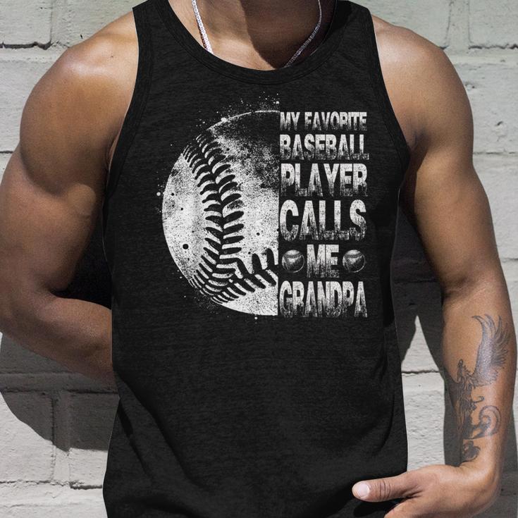 Baseball- Mein Lieblingsspieler Nennt Mich Opa Papa Tank Top Geschenke für Ihn