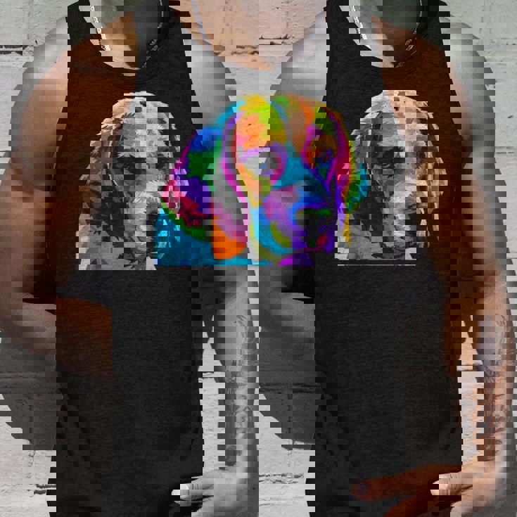 Beagle In Colorful Pop Art For Dog Owners Tank Top Gifts for Him