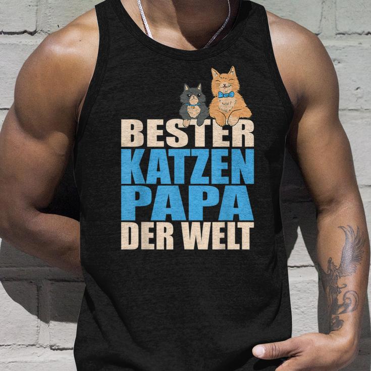 With Bester Katzenpapa Der Welt Tank Top Geschenke für Ihn