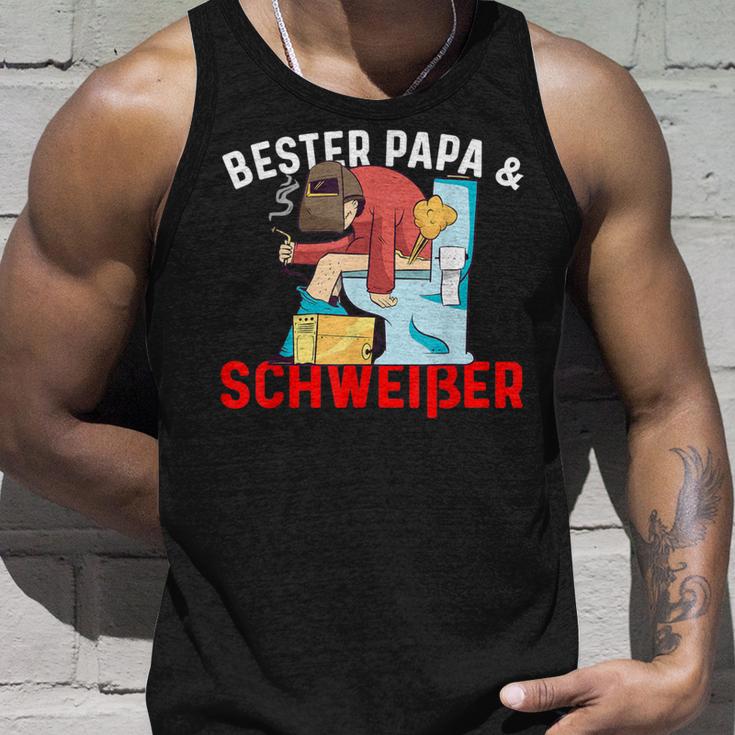 Bester Papa & Schweißer Tank Top Geschenke für Ihn