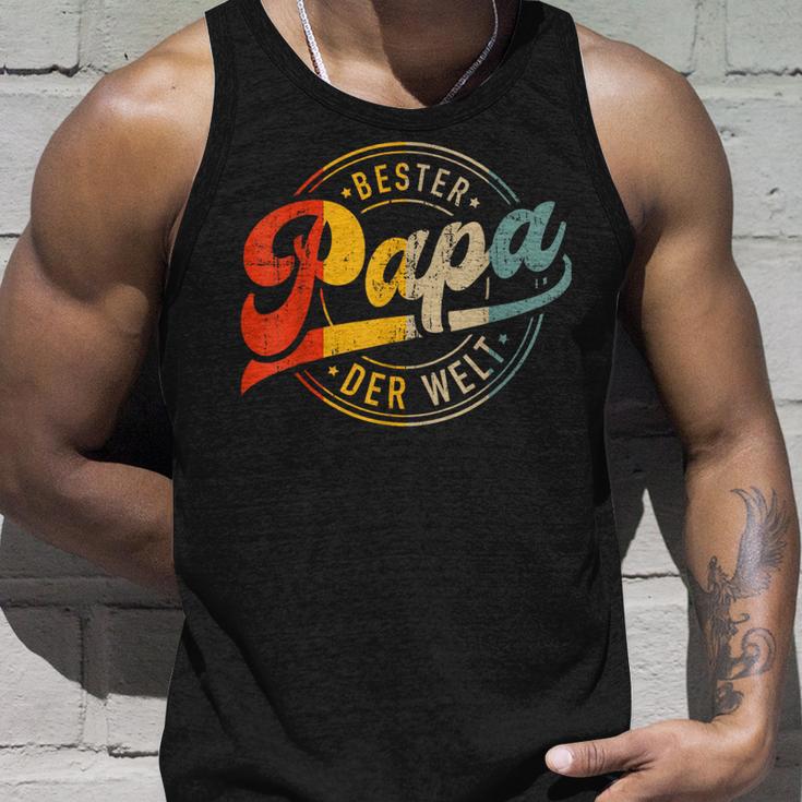 Bester Papa Der Welt Zumatertag Geburtstag Weihnachten Tank Top Geschenke für Ihn