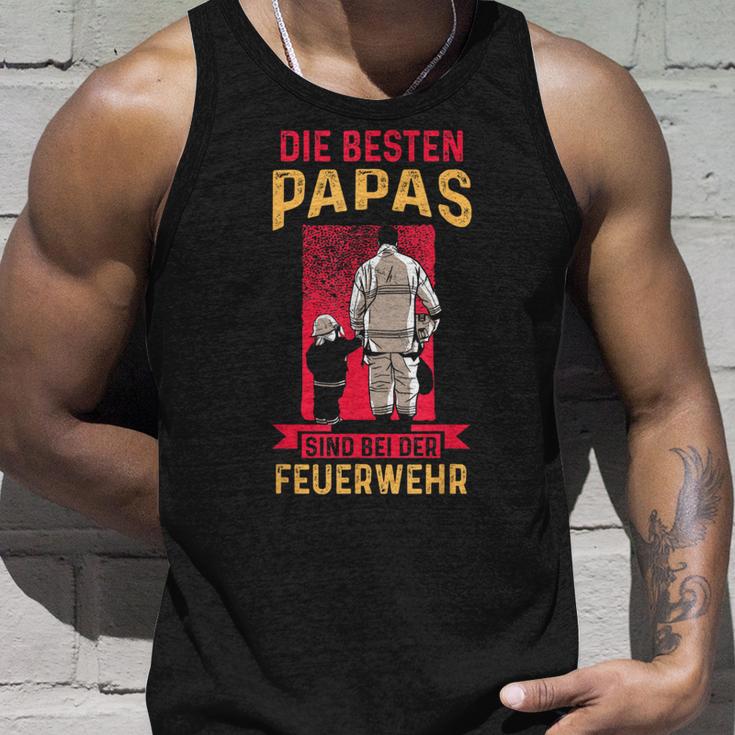 Bester Papa Feuerwehr Best Papa Fire Brigade Tank Top Geschenke für Ihn