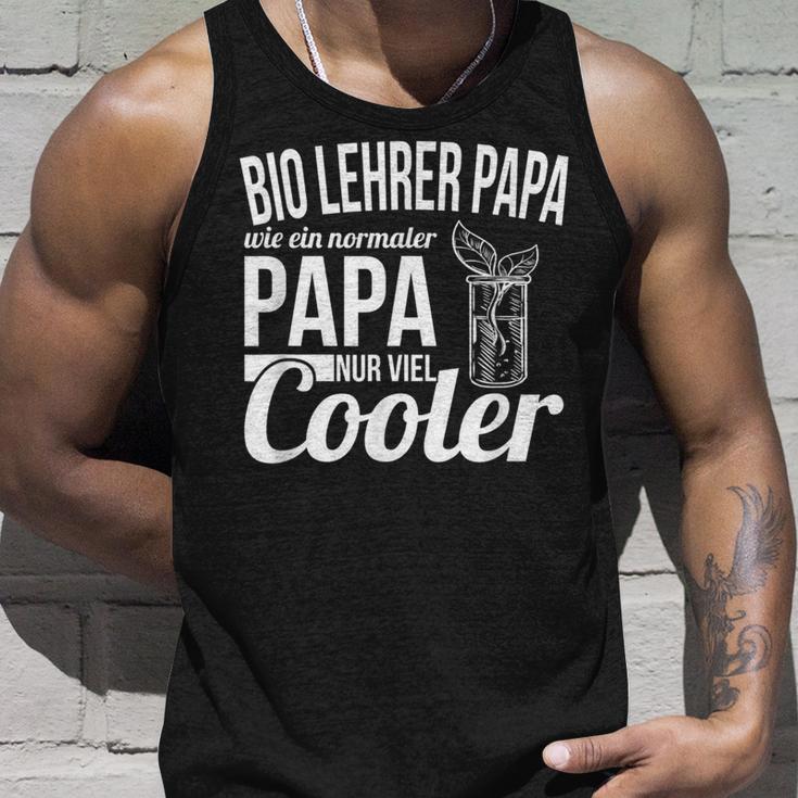 Bio Lehrer Papa Spruch Sportlehrer Gymnasium Lehrerin Tank Top Geschenke für Ihn