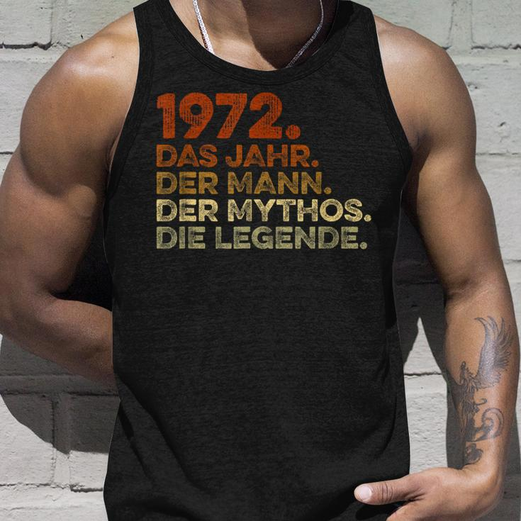 Birthday intage 1972 Man Myth Legend Tank Top Geschenke für Ihn