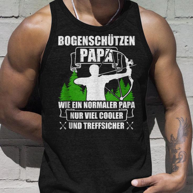 Bogenschützen Papa Pfeil Und Bogen Bogenschießen Tank Top Geschenke für Ihn