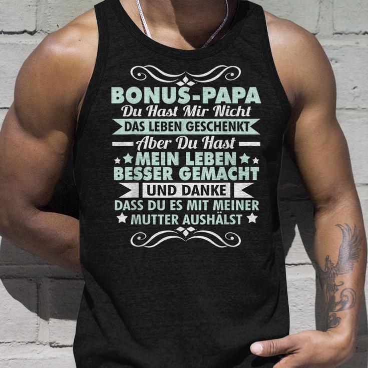 Bonus Papa Stepfather Leben Besser Gemacht Father's Day Tank Top Geschenke für Ihn