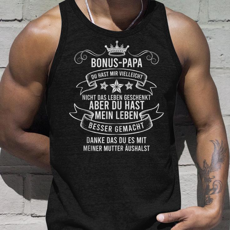 Bonus Papa Stiefpapa Stiefvater Geschenk Tank Top Geschenke für Ihn