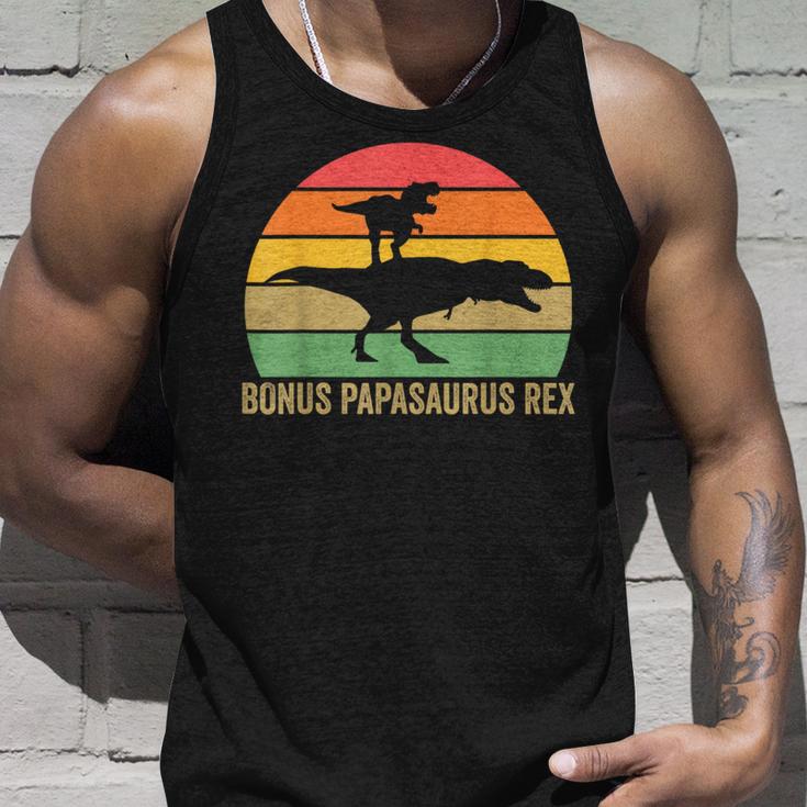 Bonus Papasaurus Rex Bonus Papa Tank Top Geschenke für Ihn