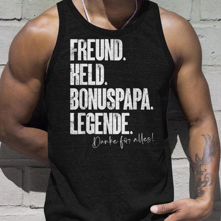 Bonuspapa Bester Step Papa Stepdad Bonus Papa S Tank Top Geschenke für Ihn