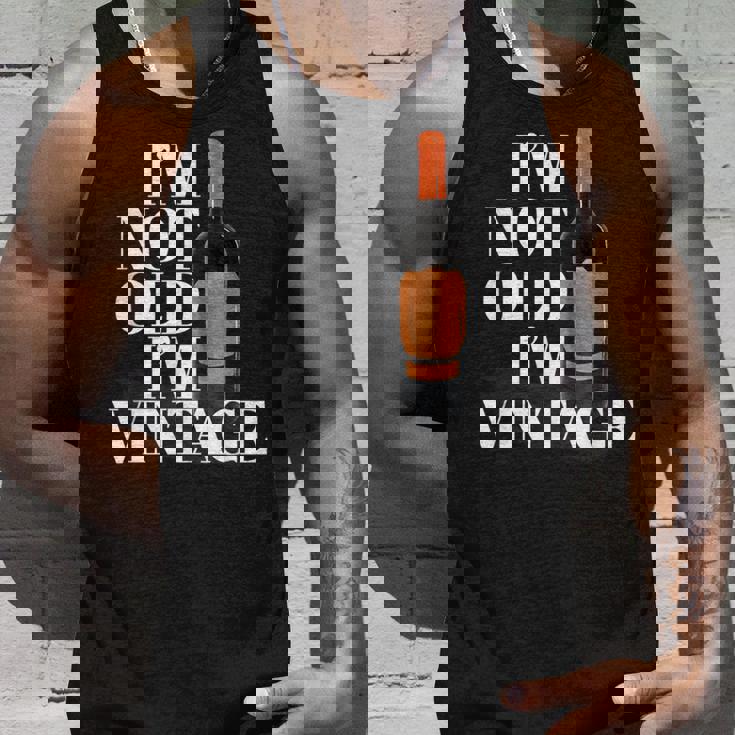 Botella Deino Clásica Divertida Con Texto I Not Old I'mintage Camiseta sin mangas Regalos para él