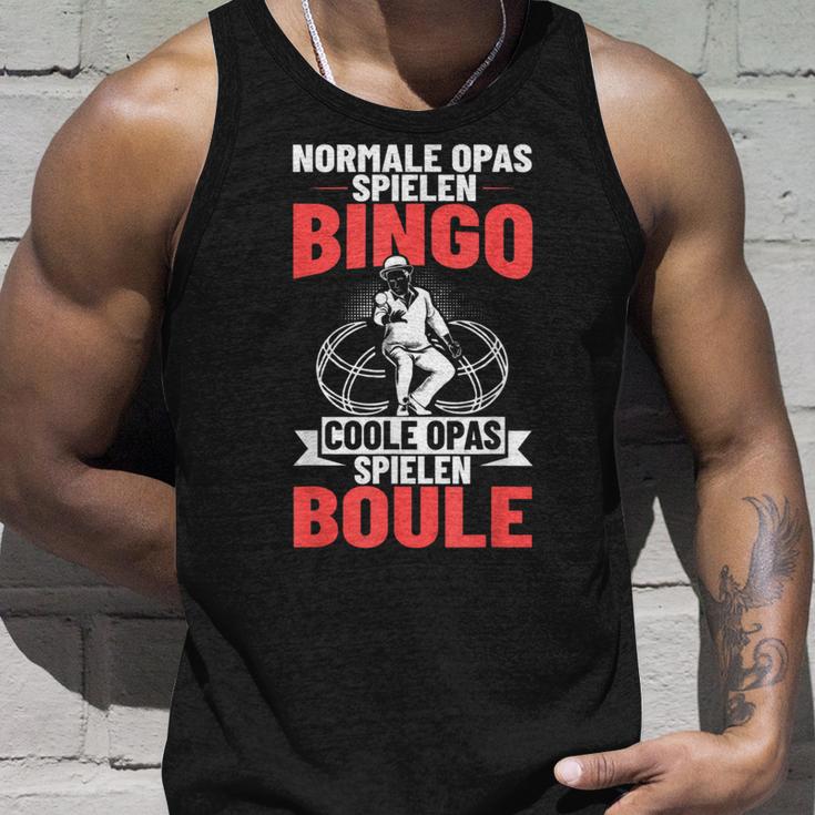 Boulplayer Grandpa Boccia Game Boule Play Petanque Tank Top Geschenke für Ihn